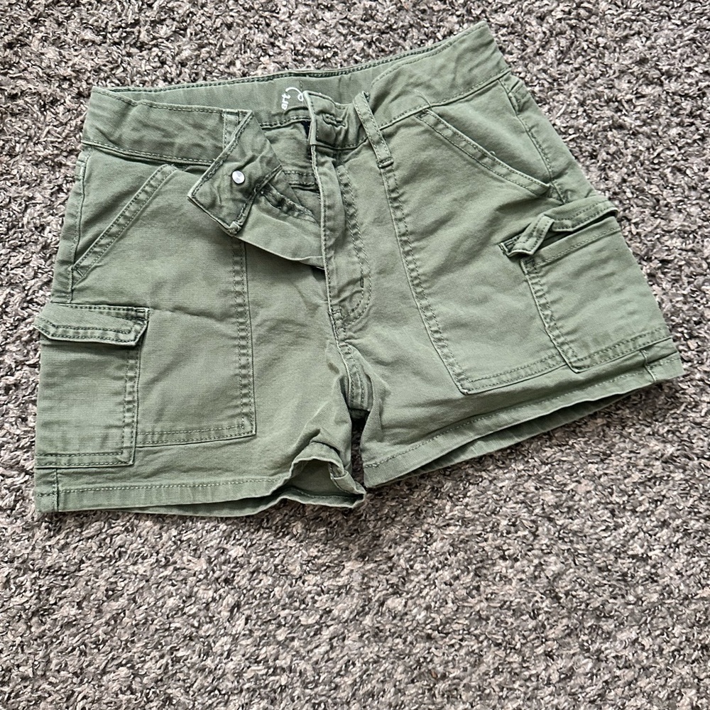Green Women's Cargo Shorts